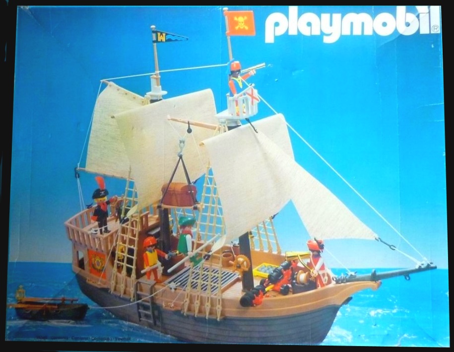 Playmobil Piratenschiff 4424    4er WANTE  Ersatzteil Pirat Erweiterung 