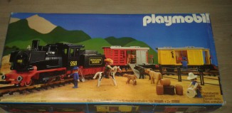Playmobil - 4029-usa - Güterzug mit Dampflok