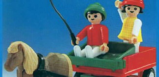 Playmobil - 3583v1 - Niños con carro y pony
