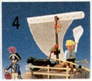 Playmobil - 49-C-15451-usa - pirate raft and barrel set