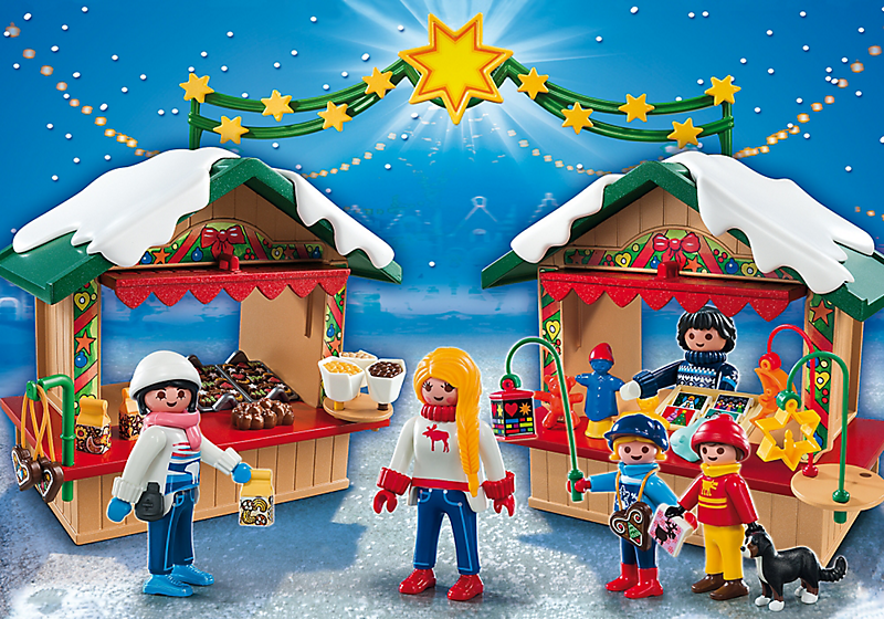 Playmobil Set: 5587 At the Christmasmarket -