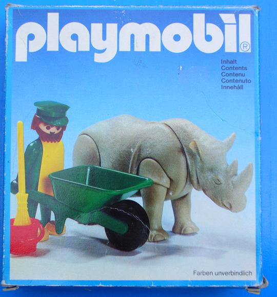 Playmobil 3516 - Rhino / feeder - Box