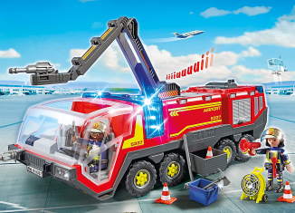Playmobil - 5337 - Camión bomberos aeropuerto con luz y sonido