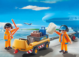 Playmobil - 5396 - Tractores de aviones con los controladores aéreos - Detail Playmobil - 5396 - Tractores de aviones con los controladores aéreos