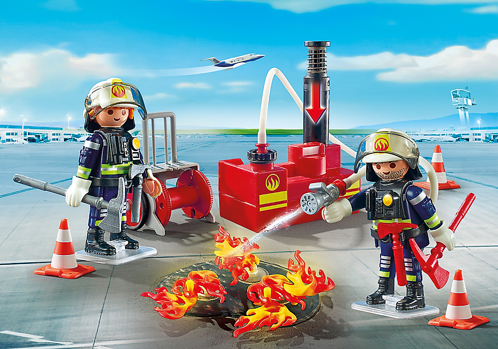Playmobil Set: 5397 - Firemen hydrant airport - Klickypedia