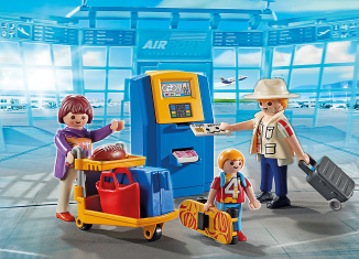 Playmobil - 5399 - Famille au automat de Check-in