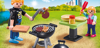Playmobil - 5649-usa - Backyard Barbecue Carry Case