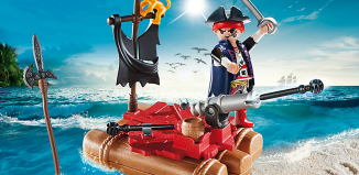 Playmobil - 5655-usa - Pirate Raft Carry Case