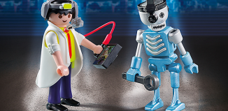 Playmobil - 6844 - Scientist with Robot Duo Pack
