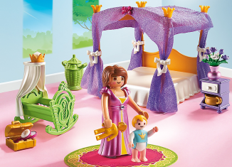 Playmobil - 6851 - Chambre de la reine avec lit à baldaquin - Detail Playmobil - 6851 - Chambre de la reine avec lit à baldaquin