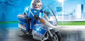 Playmobil - 6876 - Motorradstreife mit LED-Blinklicht