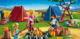 Playmobil - 6888 - Camp Site with Fire