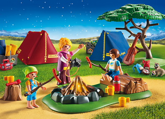 Playmobil - 6888 - Campamento con fogata LED