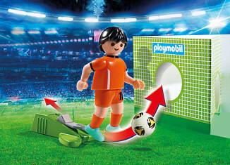 Playmobil - 6897 - Footbal player - netherlands - Detail Playmobil - 6897 - Footbal player - netherlands