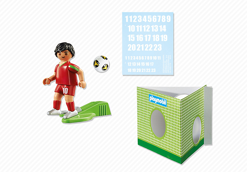 Playmobil 6899 - Football player - Portugal - Back