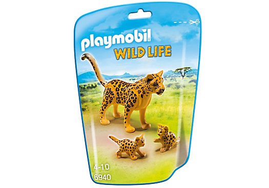 Playmobil 6940 - Leopard with babies - Box