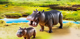 Playmobil - 6945 - Hipopotamo y cría