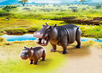 Playmobil - 6945 - Hippopotamus - Detail Playmobil - 6945 - Hippopotamus