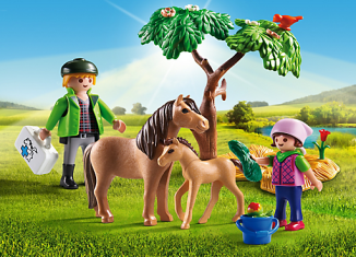 Playmobil - 6949 - Country Vet with Pony and Foal