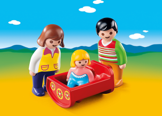 Playmobil - 6966 - Parents with baby cradle