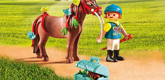Playmobil - 6971 - Groomer with Butterfly Pony