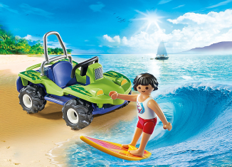 Playmobil - 6982 - Surfer with beach buggy