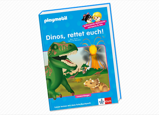 Playmobil - 80702-ger - Erstlesebuch: Dinos, rettet euch!