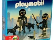 Playmobil - 1-9518-ant - 2 policemen with dogs