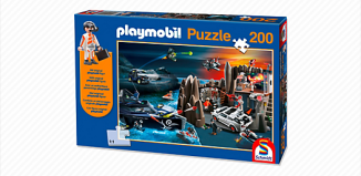 Playmobil - 80295 - Puzzle Top Agents mit 200 Teilen und Agenten-Figur