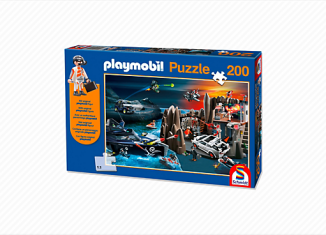 Playmobil - 80295 - Puzzle Top Agents mit 200 Teilen und Agenten-Figur