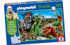 Playmobil - 80354 - Puzzle Dinosaurier mit 100 Teilen und Forscher-Figur