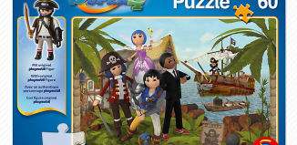 Playmobil - 80706 - Puzzle Super4 - Gunpowder Island mit 60 Teilen und Piraten-Figur