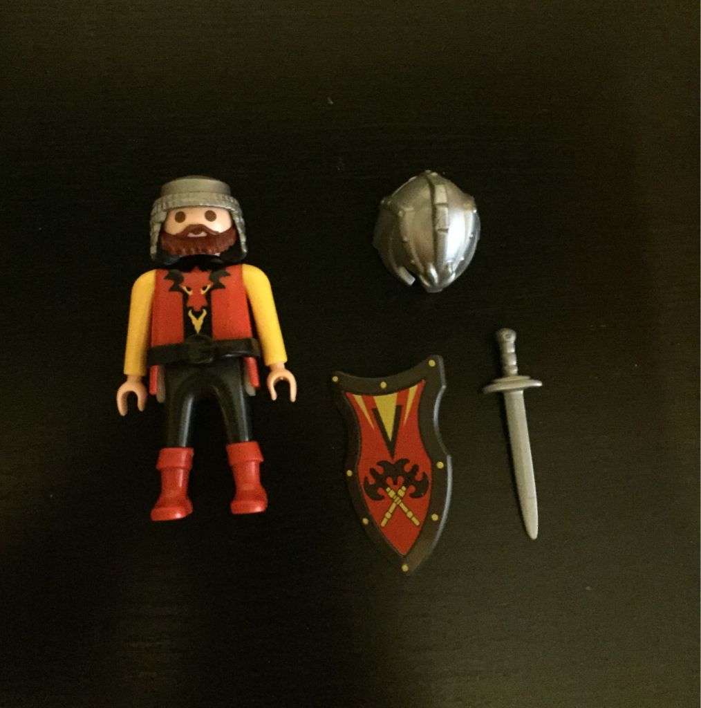 Playmobil 0000 - Red dragon Knight - free promotional - Back