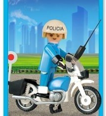 Playmobil - 1-3564v2-ant - Policía con moto