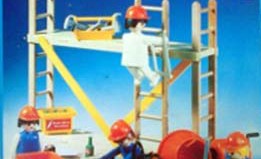 Playmobil - 13492-aur - construction workers with scaffold