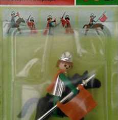 Playmobil - 1713v2-pla - Chevalier vert avec cheval
