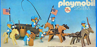Playmobil - 23.75.1-trol - Cavalerie US avec chariot