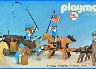 Playmobil - 23.75.1-trol - Union Cavalry with Horse Wagon - Detail Playmobil - 23.75.1-trol - Union Cavalry with Horse Wagon
