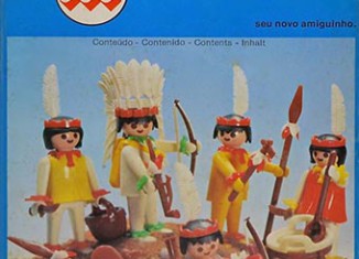 Playmobil - 23.25.1-trol - 5 indians with canoe