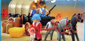 Playmobil - 3278-esp - Colons & chariot couvert