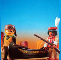 Playmobil - 3397-esp-fra - Indian and Tracker with Canoe