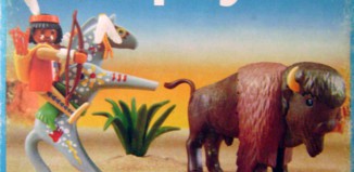 Playmobil - 3731-esp - Indio y bisonte