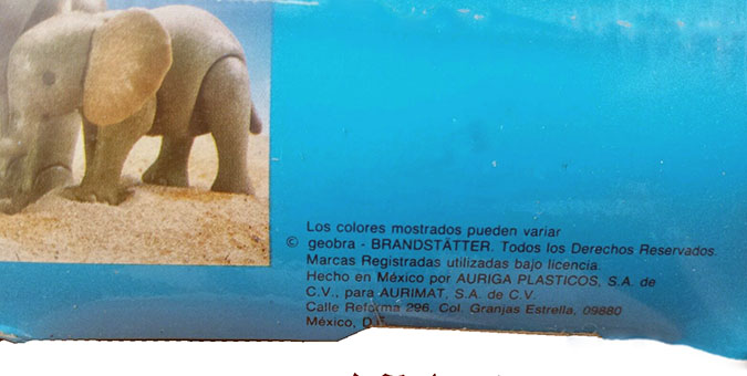 Playmobil 13493-aur - elephants - Back