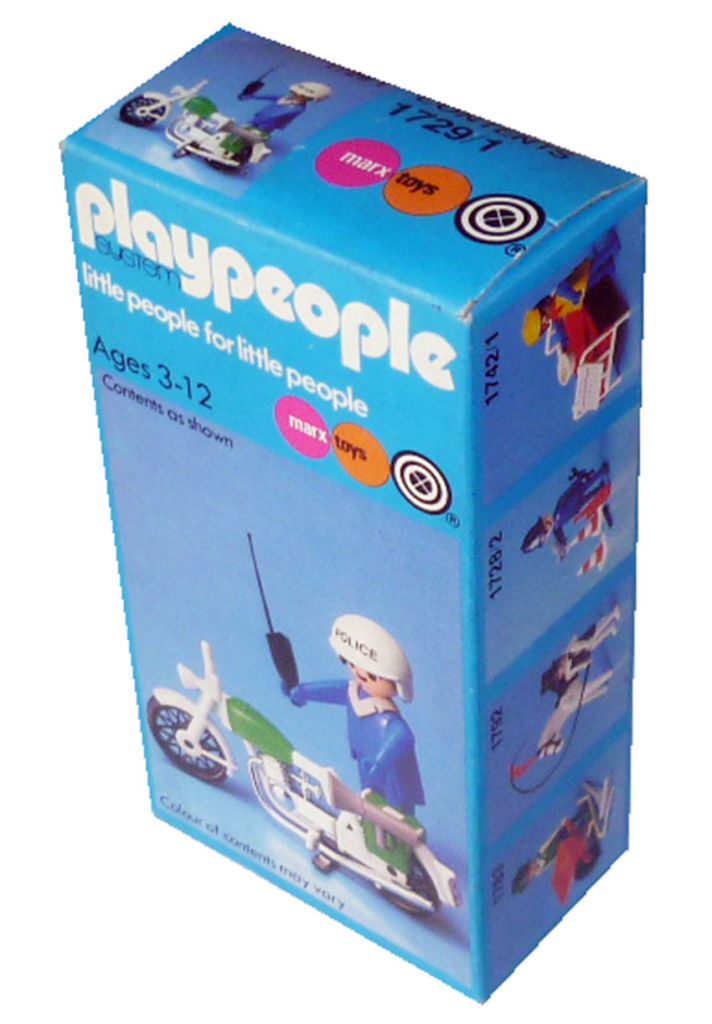 Playmobil 1729/1-pla - Policeman with motorcycle - Box