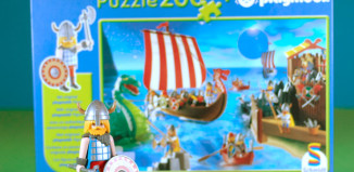 Playmobil - 55261-ger - Puzzle Wikinger mit 200 Teilen und Wikinger-Figur