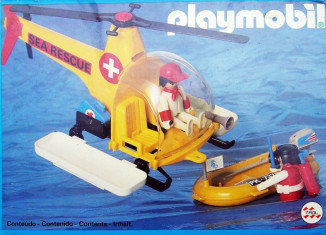 Playmobil - 23.81.0-trol - Hélicoptère & bateau de sauvetage en mer