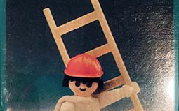 Playmobil - 13311-aur - construction worker with ladder