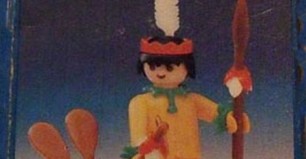 Playmobil - 13352-xat - Indian with canoe