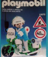 Playmobil - 13572-aur - Polizist mit Motorrad - Detail Playmobil - 13572-aur - Polizist mit Motorrad