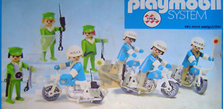 Playmobil - 23.40.1-trol - 7 policemen with motorbikes